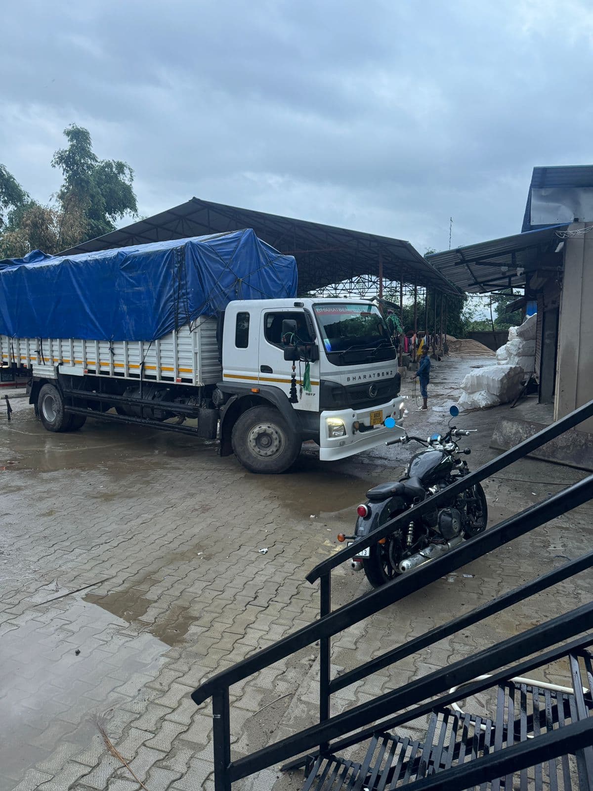 Featured cement factory scene
